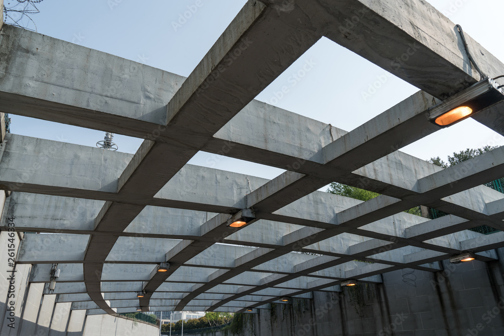 The passageway in the city, Perspective background