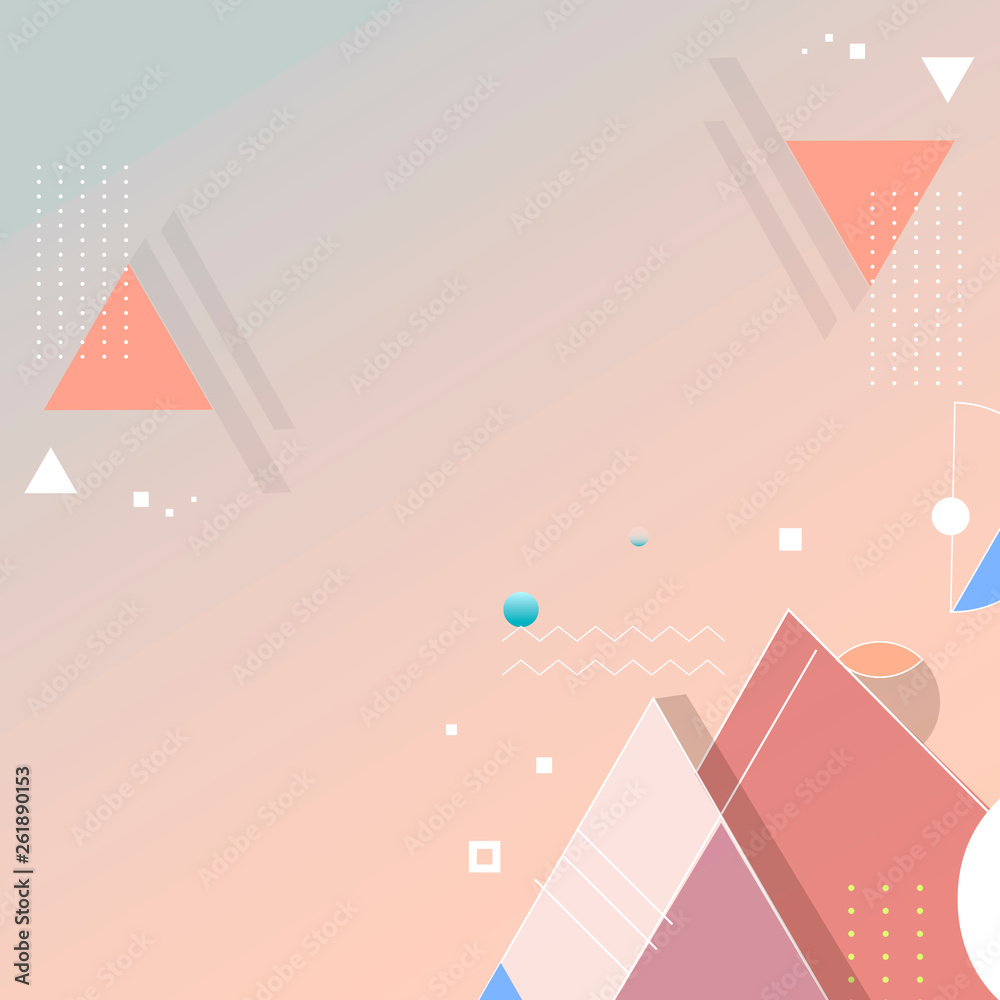 Colorful pyramids background