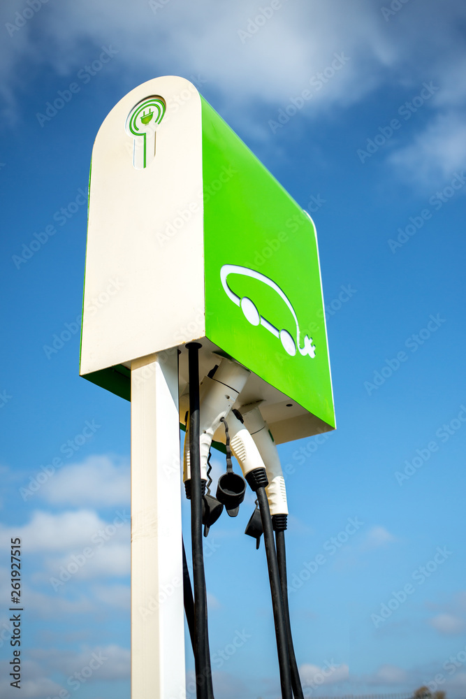 Electric car charging station