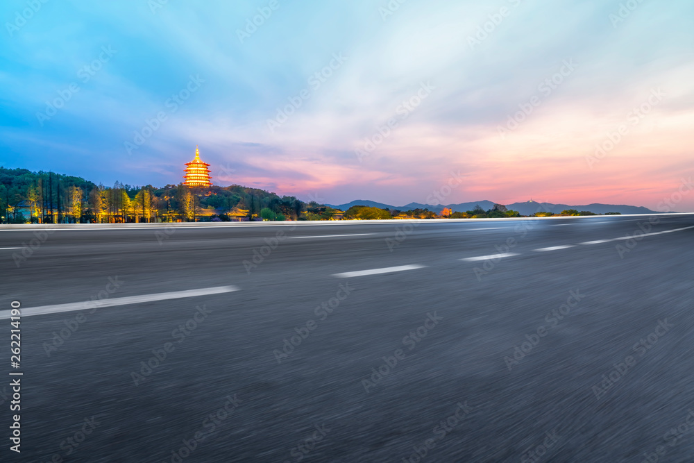 Road and Natural Landscape Landscape