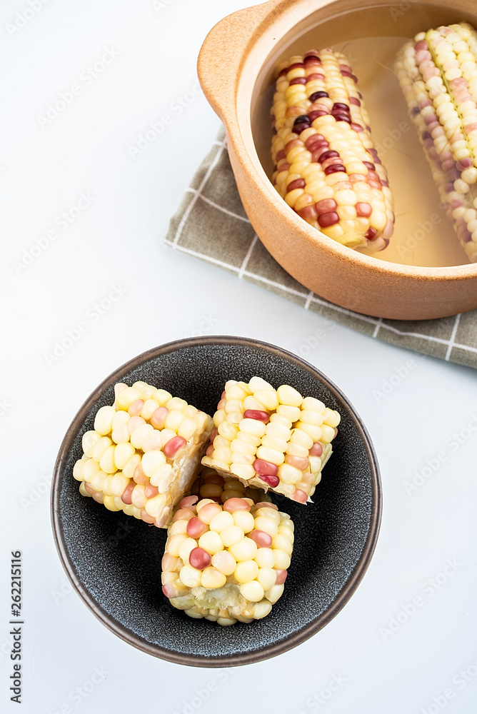 Nutritious breakfast boiled corn