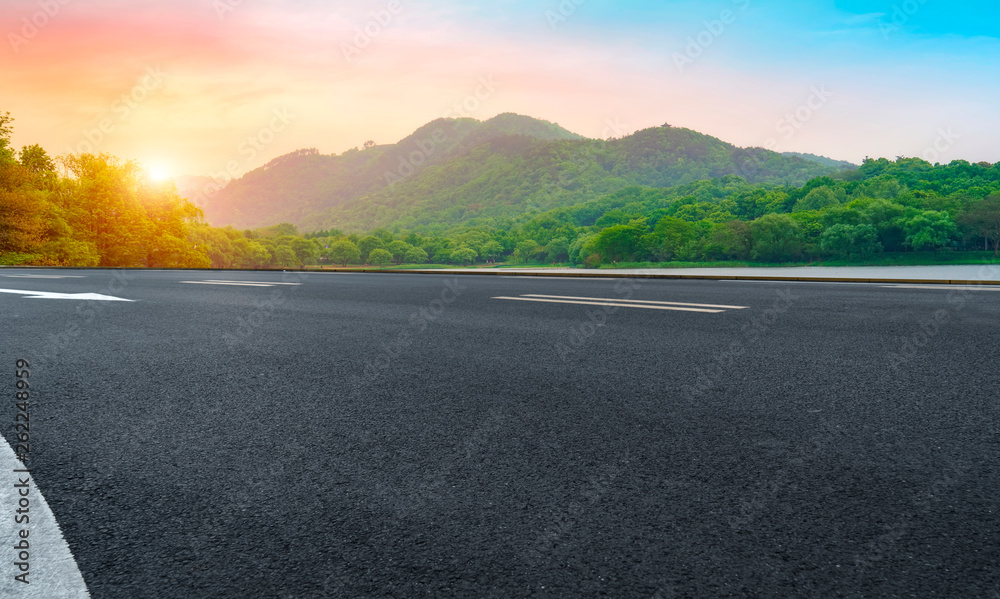 Road and Natural Landscape Landscape