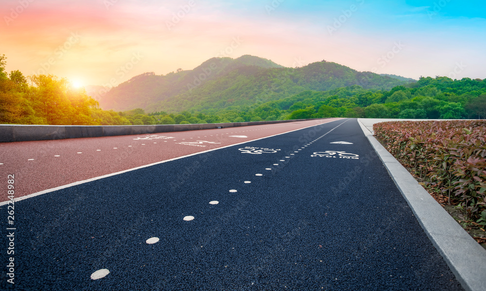 Road and Natural Landscape Landscape