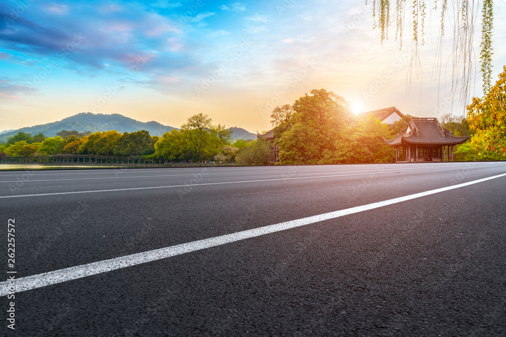 道路与自然景观景观