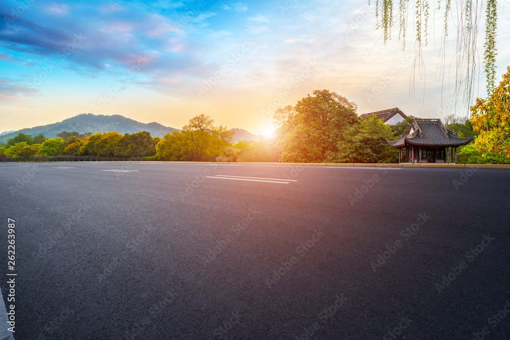 道路与自然景观景观