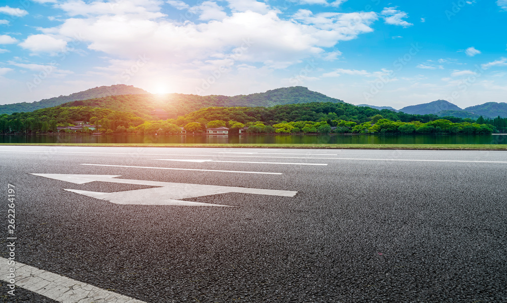 Road and Natural Landscape Landscape