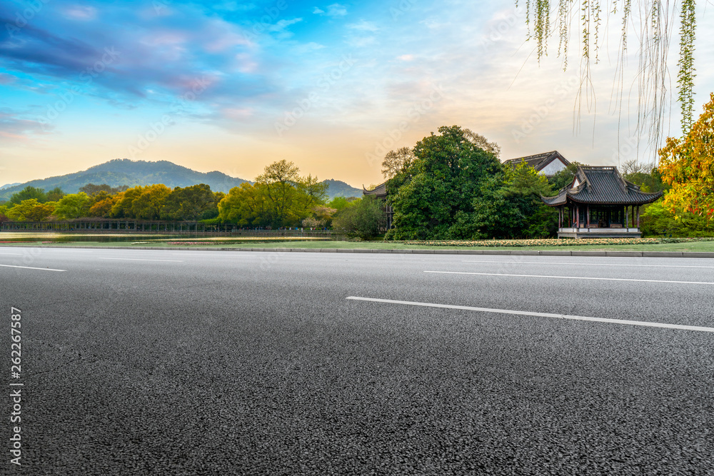 Road and Natural Landscape Landscape