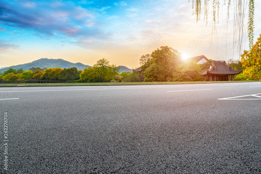 Road and Natural Landscape Landscape