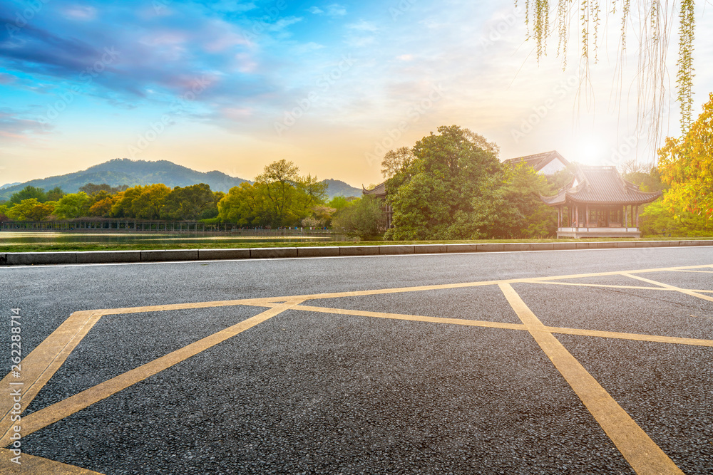 道路与自然景观景观