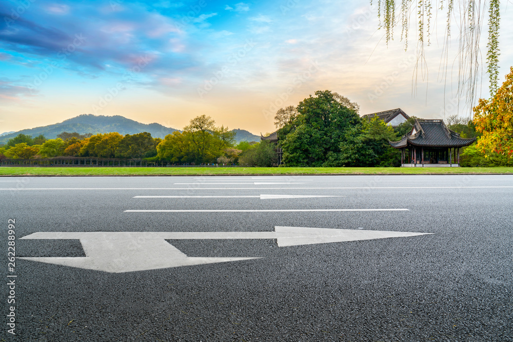 Road and Natural Landscape Landscape