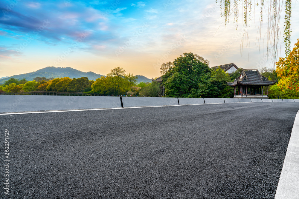 Road and Natural Landscape Landscape