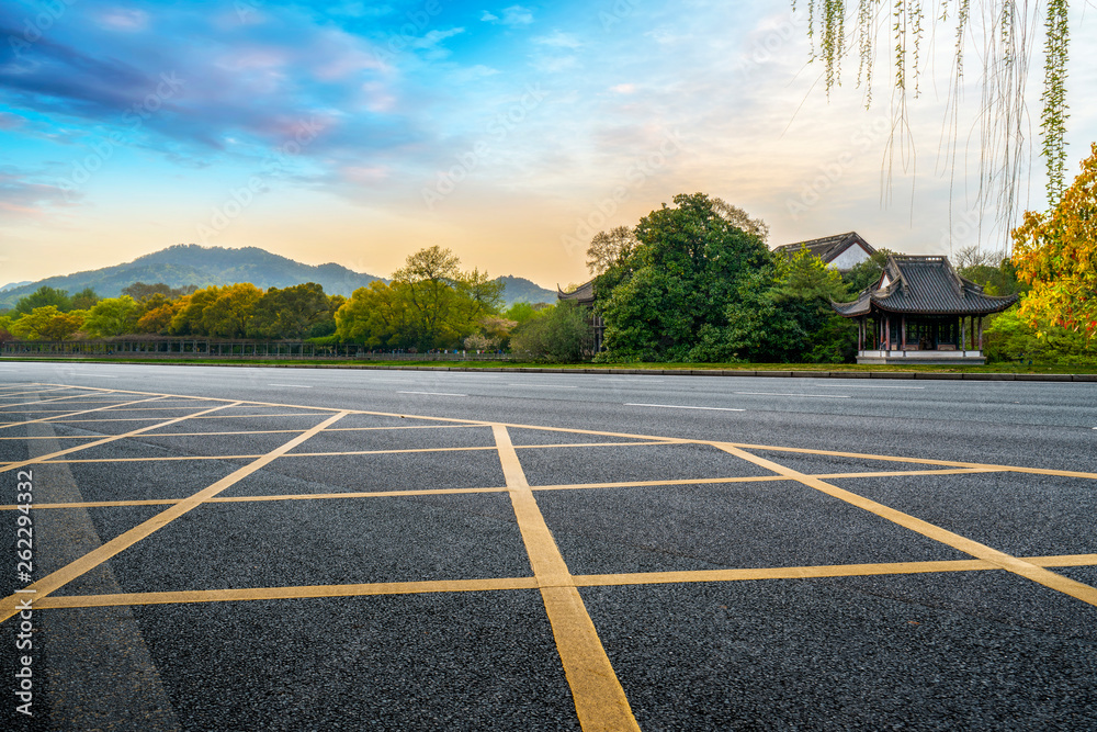 道路与自然景观景观