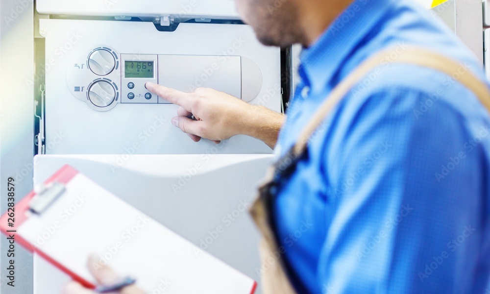 Male Engineer working in temperature control room