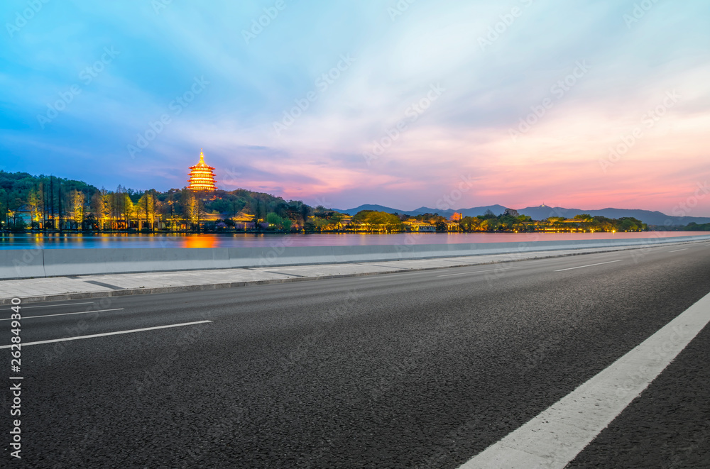 Natural Landscape of Road and Landscape Scenery..