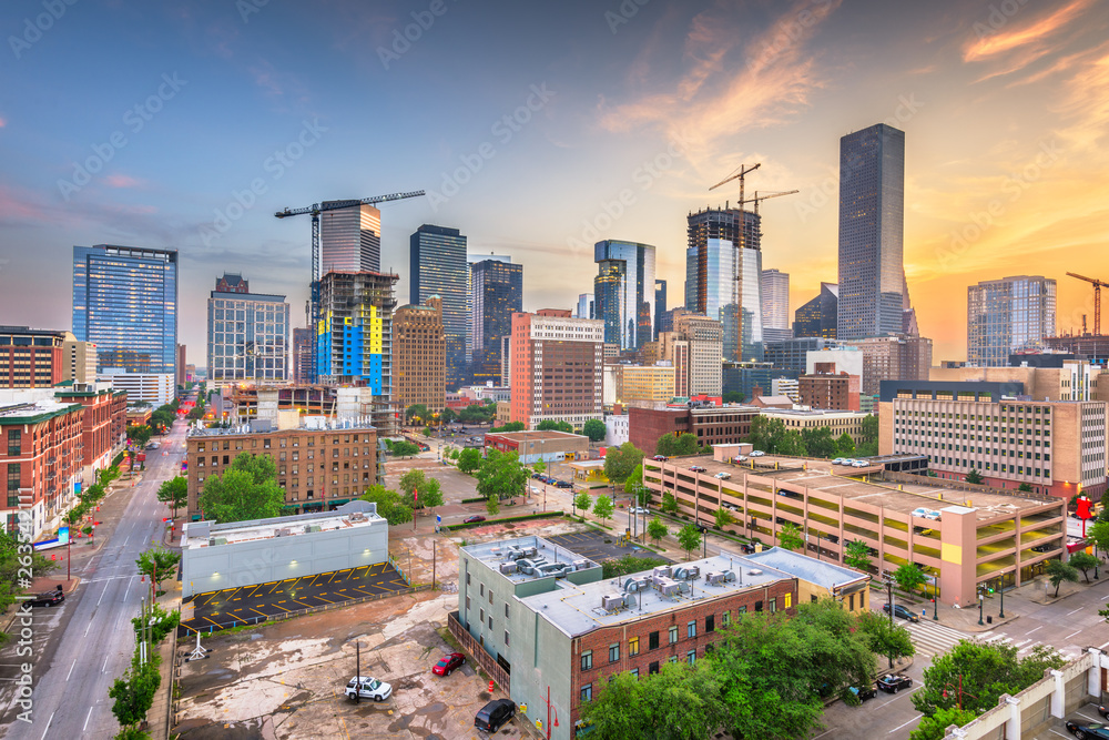 Houston, Texas, USA, Downtown City Skyline