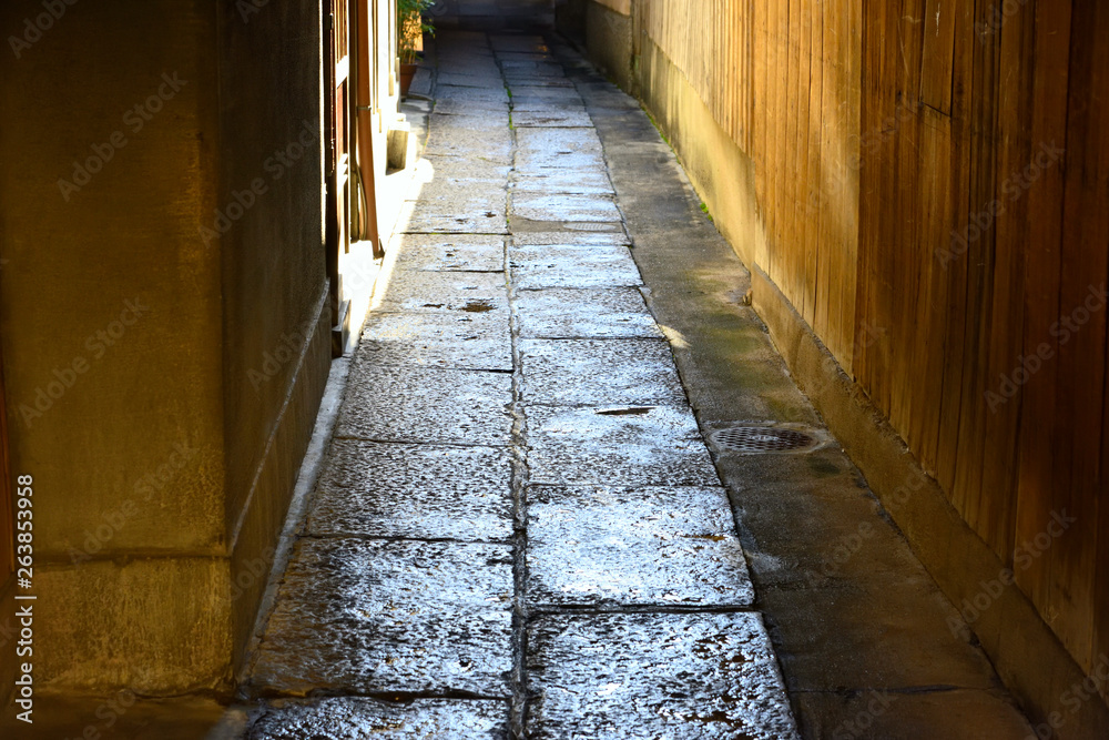 京町屋の裏路地