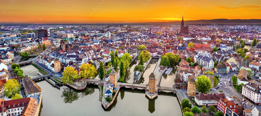 Ponts Couverts and Petite France in Strasbourg