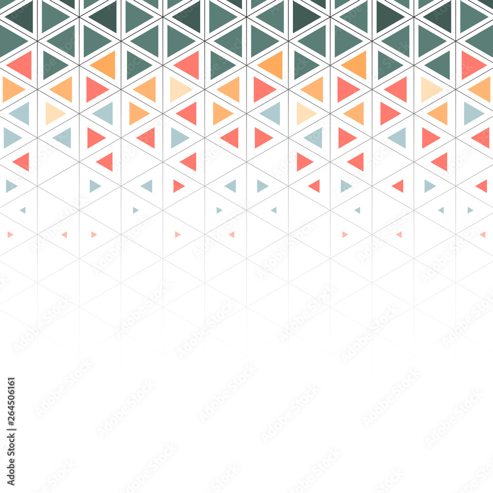 Colorful geometric triangle pattern