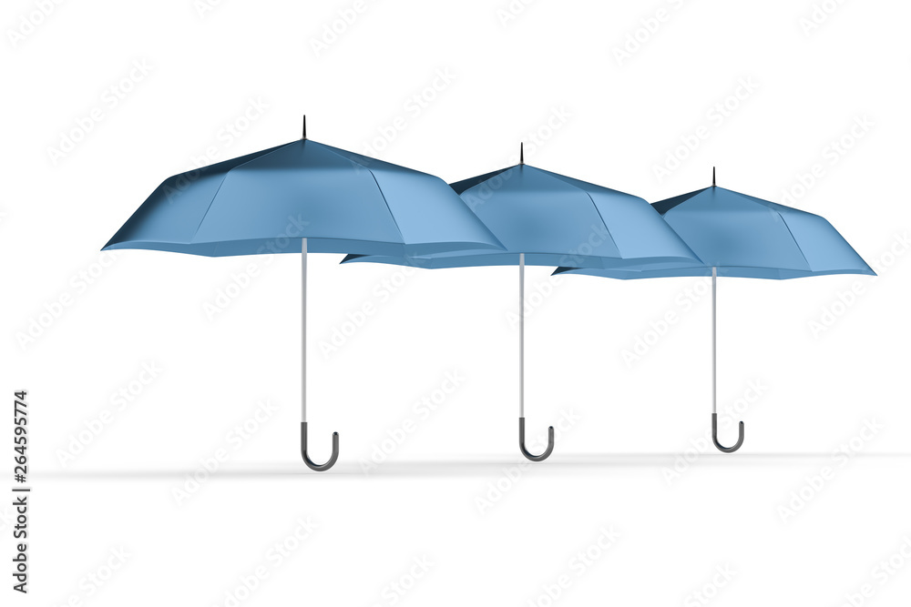 3d rendering, the umbrella with white background