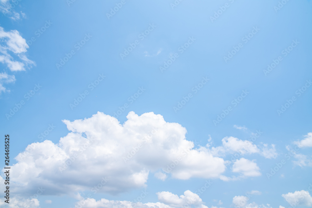 Blue sky and white clouds background material