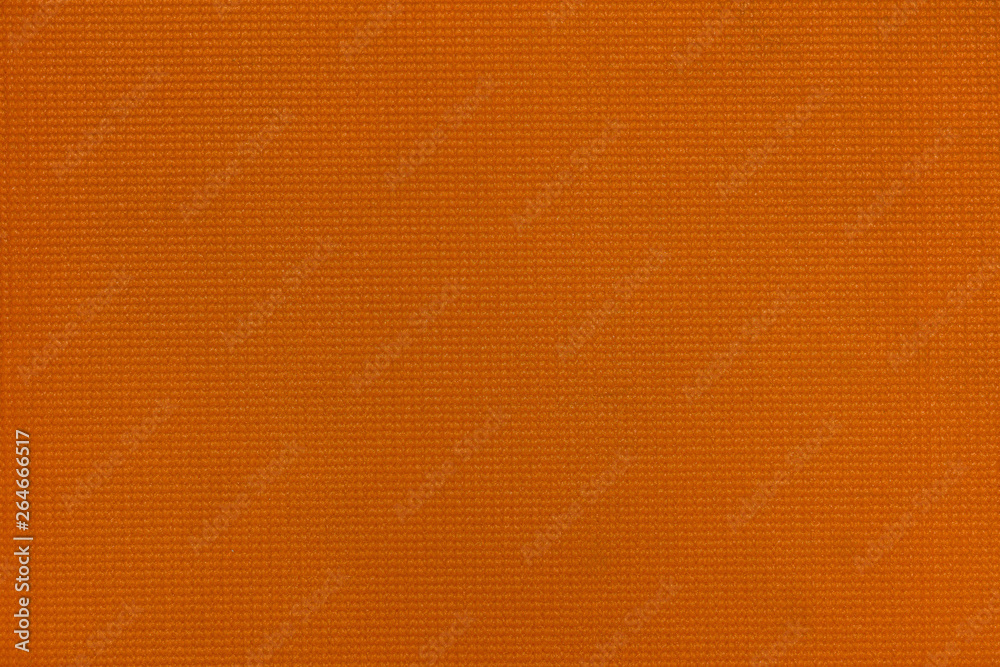 High resolution orange plastic fabric texture for background.