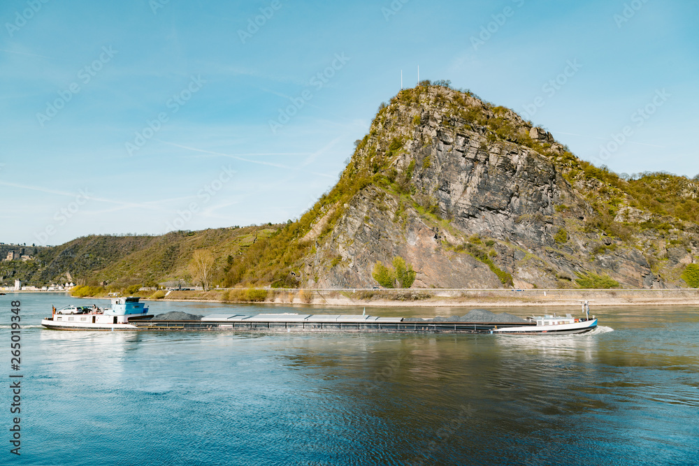 Loreley Rock in the Rhine Valley, Rheinland-Pfalz, Germany