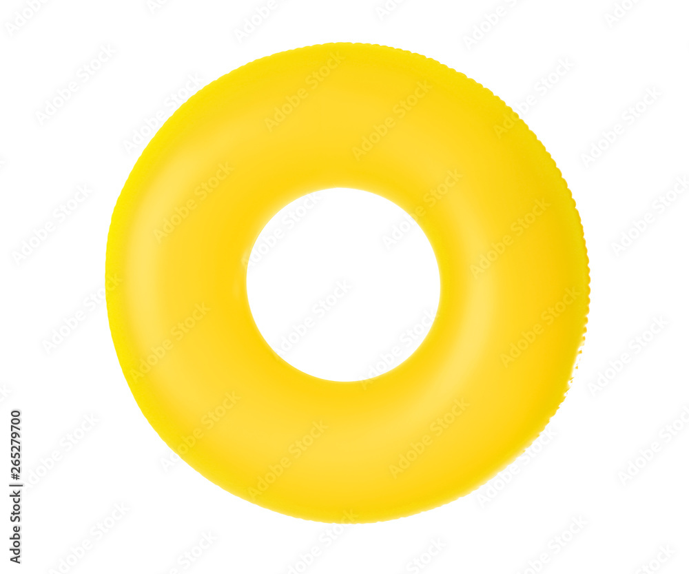 Inflatable ring on white background