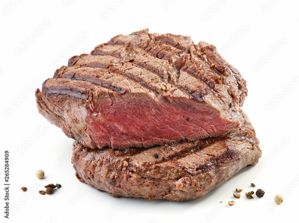 grilled beef fillet steak meat