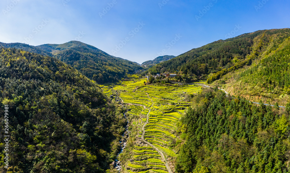 China Asian Terraced Mountains