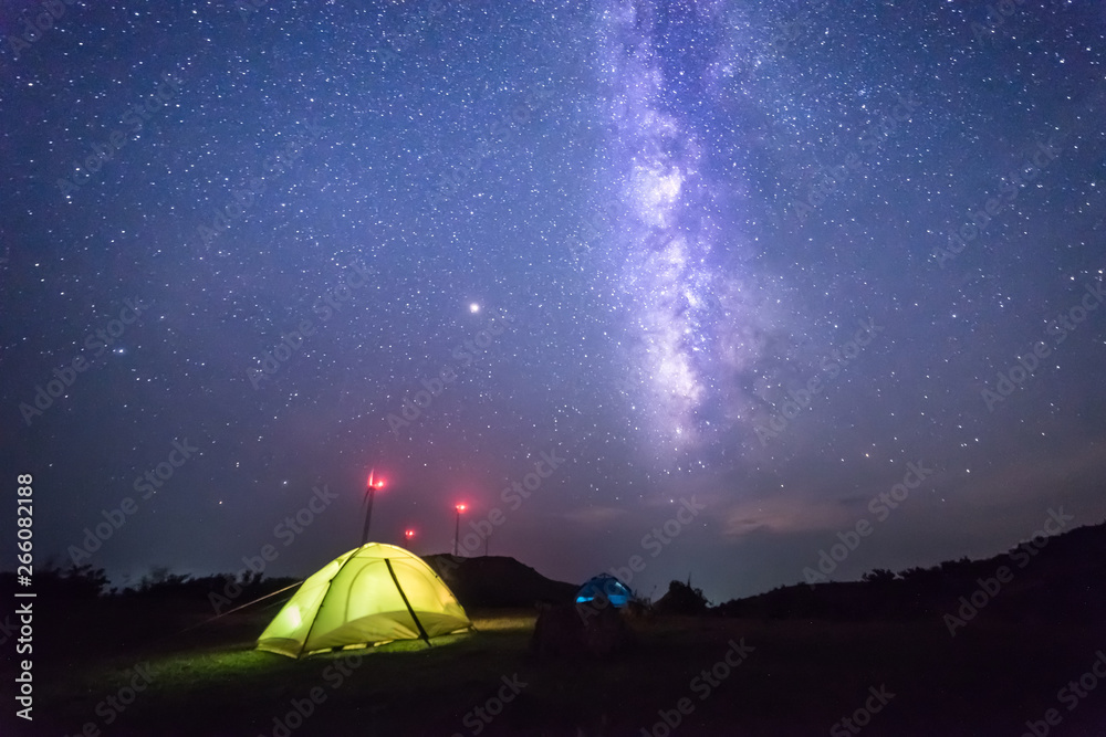 Starry night view,