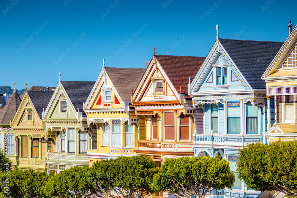 Painted Ladies at Alamo Square, San Francisco, California, USA