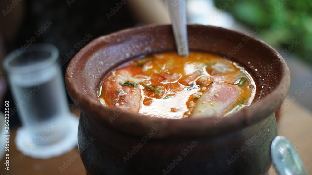 soup in a pot