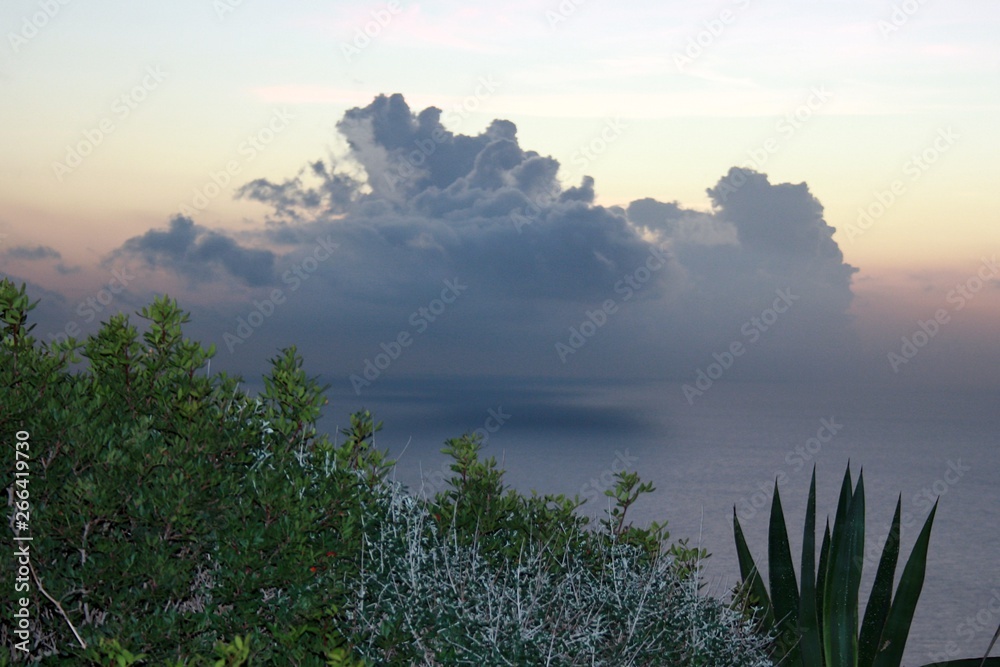 Clouds by the sea