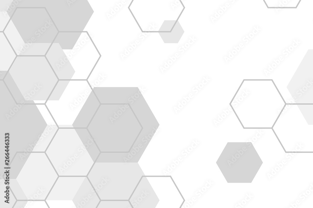 Gray hexagon pattern