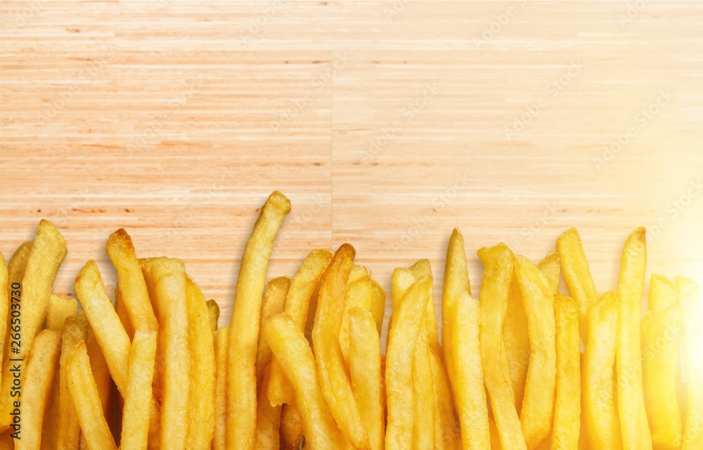 Homemade pile of appetizing french fries