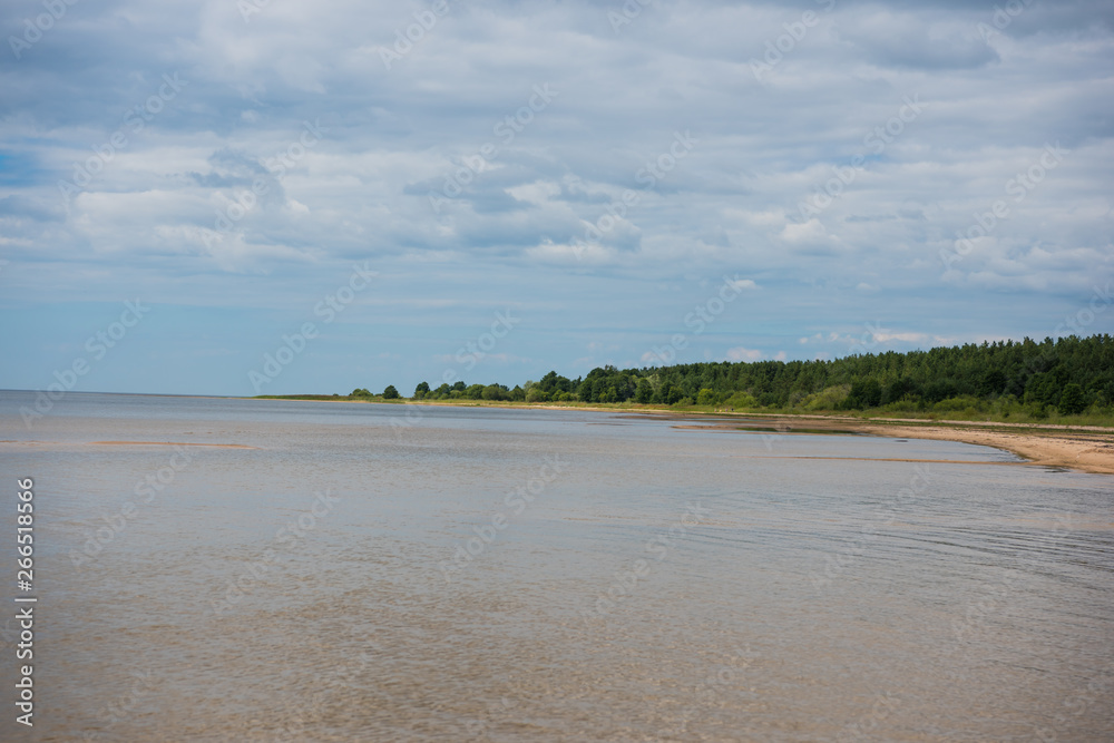 Baltic sea shore in Latvia