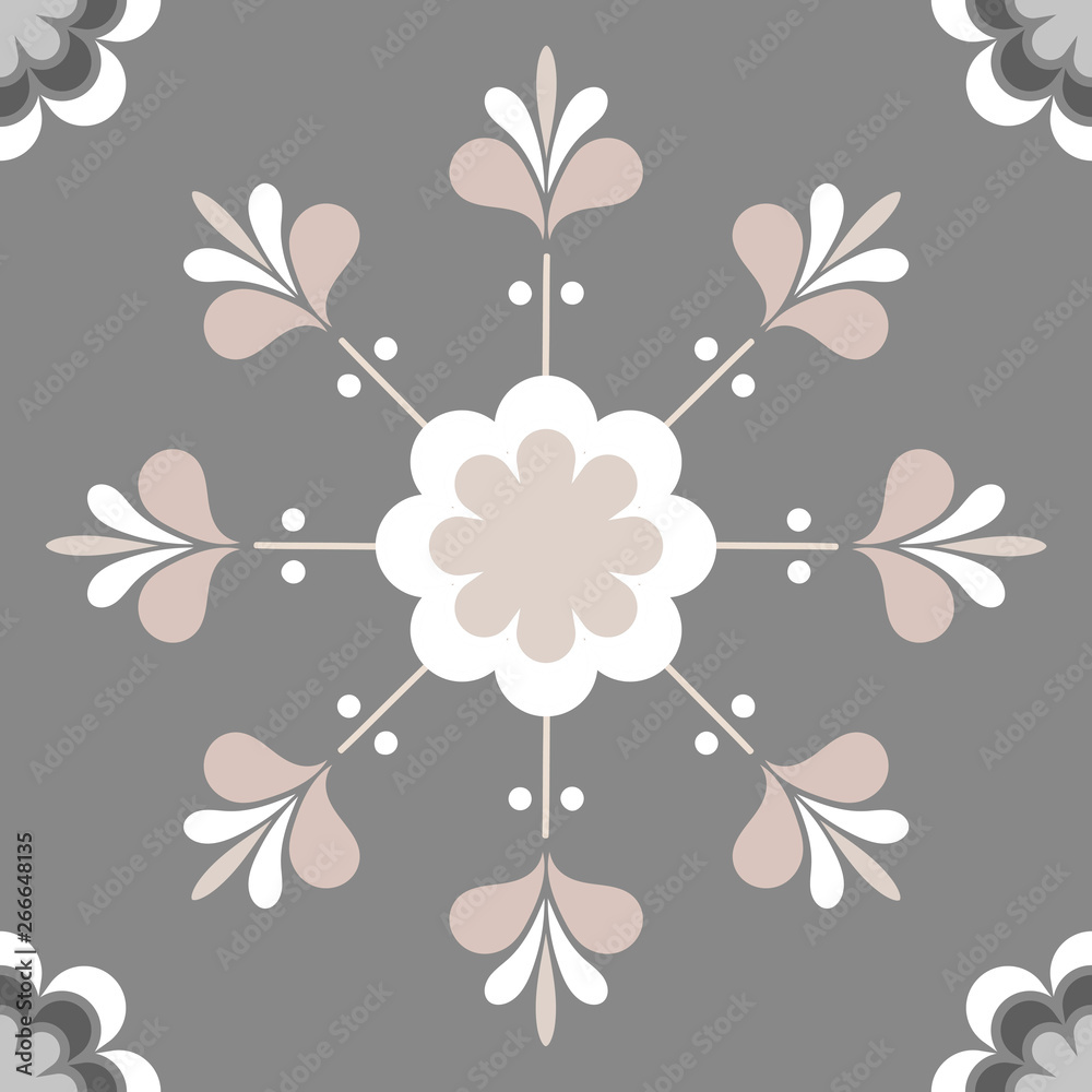 Gray tile pattern