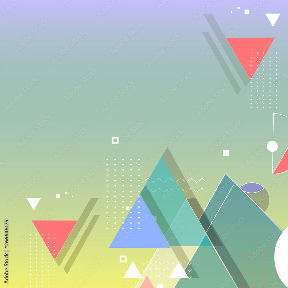 Colorful pyramids background