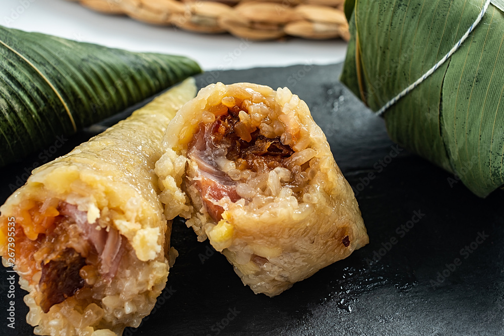 中国端午节传统美食、茶、吃饺子