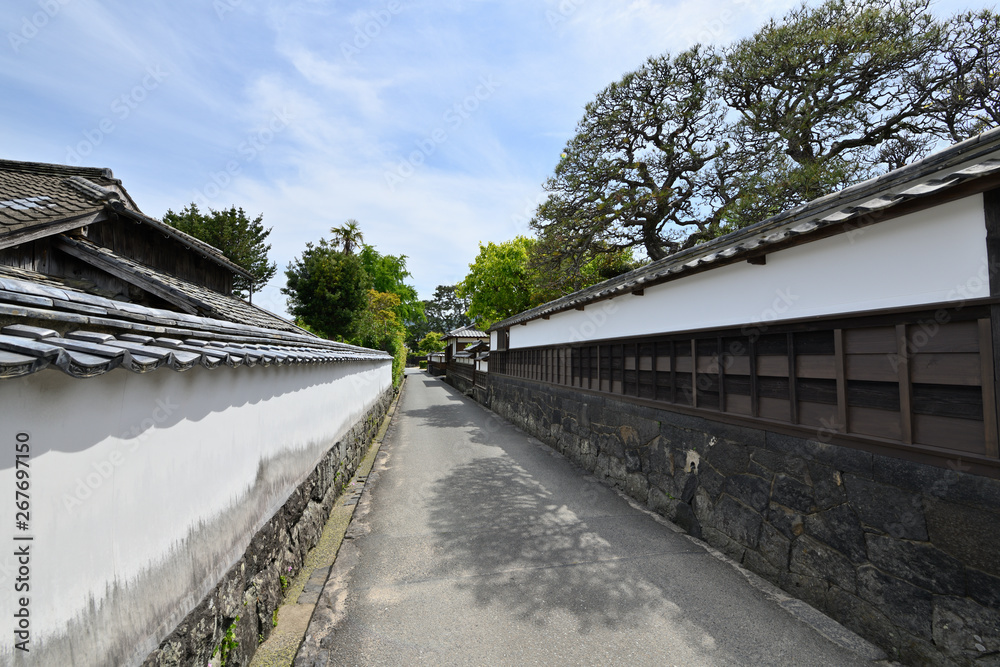 萩城下町の町並み