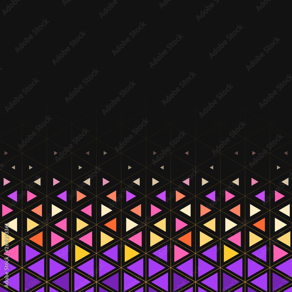 Colorful geometric triangle pattern