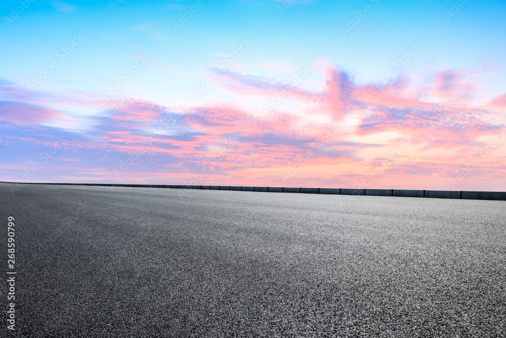 Empty road and sky nature landscape