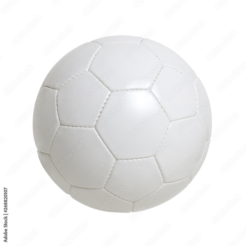 White soccer ball isolated