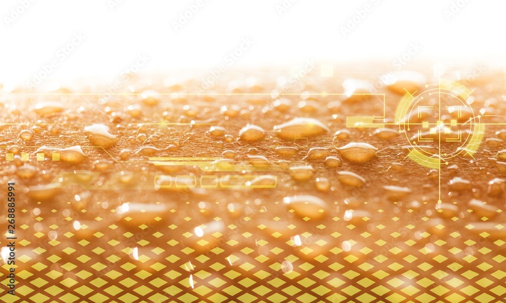 Water droplets on the skin background