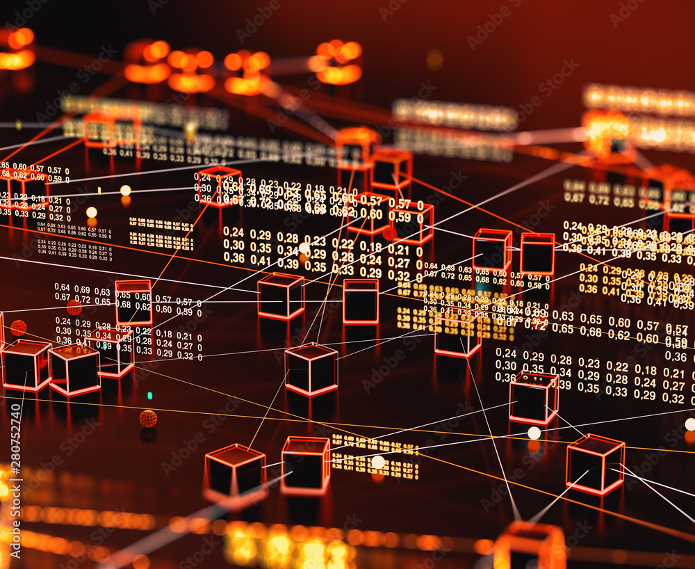 Fondo tecnológicos y científicos: Ingeniería informática y concepto de cadena de bloques. Big data y