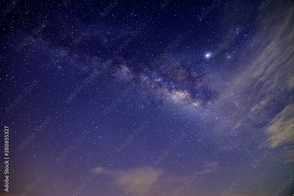 Milky Way in the night sky