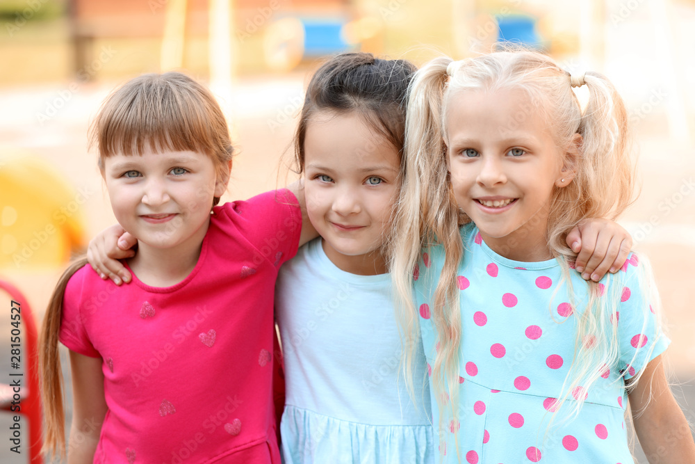 Cute little children on playground