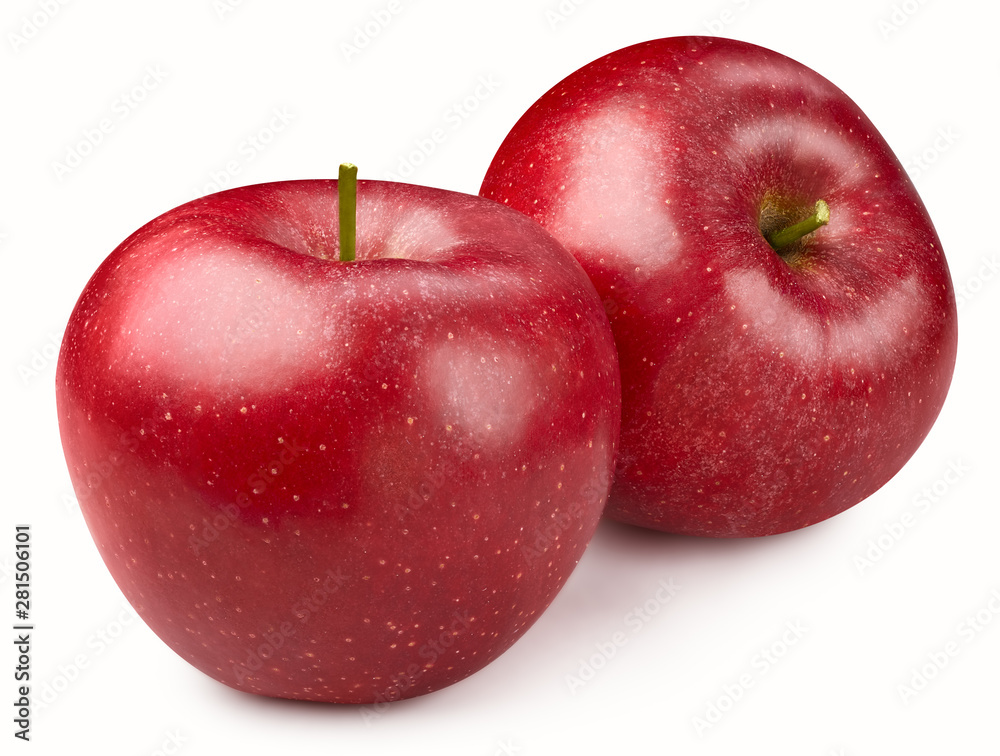 Red apple isolated on white