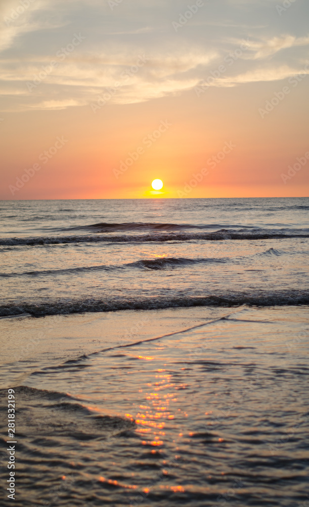 海滩日落