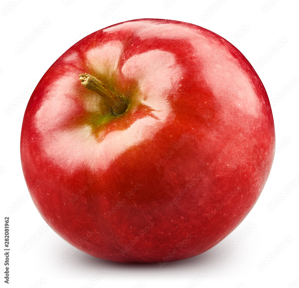 Red apple isolated on white